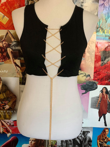 "Off The Chain" Crop Top - Yellow