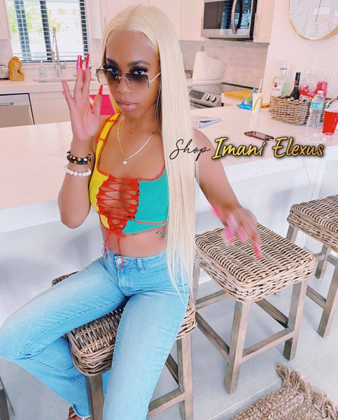 Bad Gyal Lace-Up Crop Tank