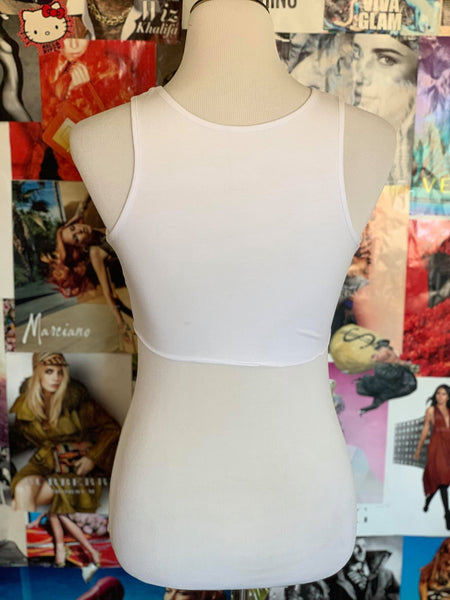 "Off The Chain" Crop Top - White