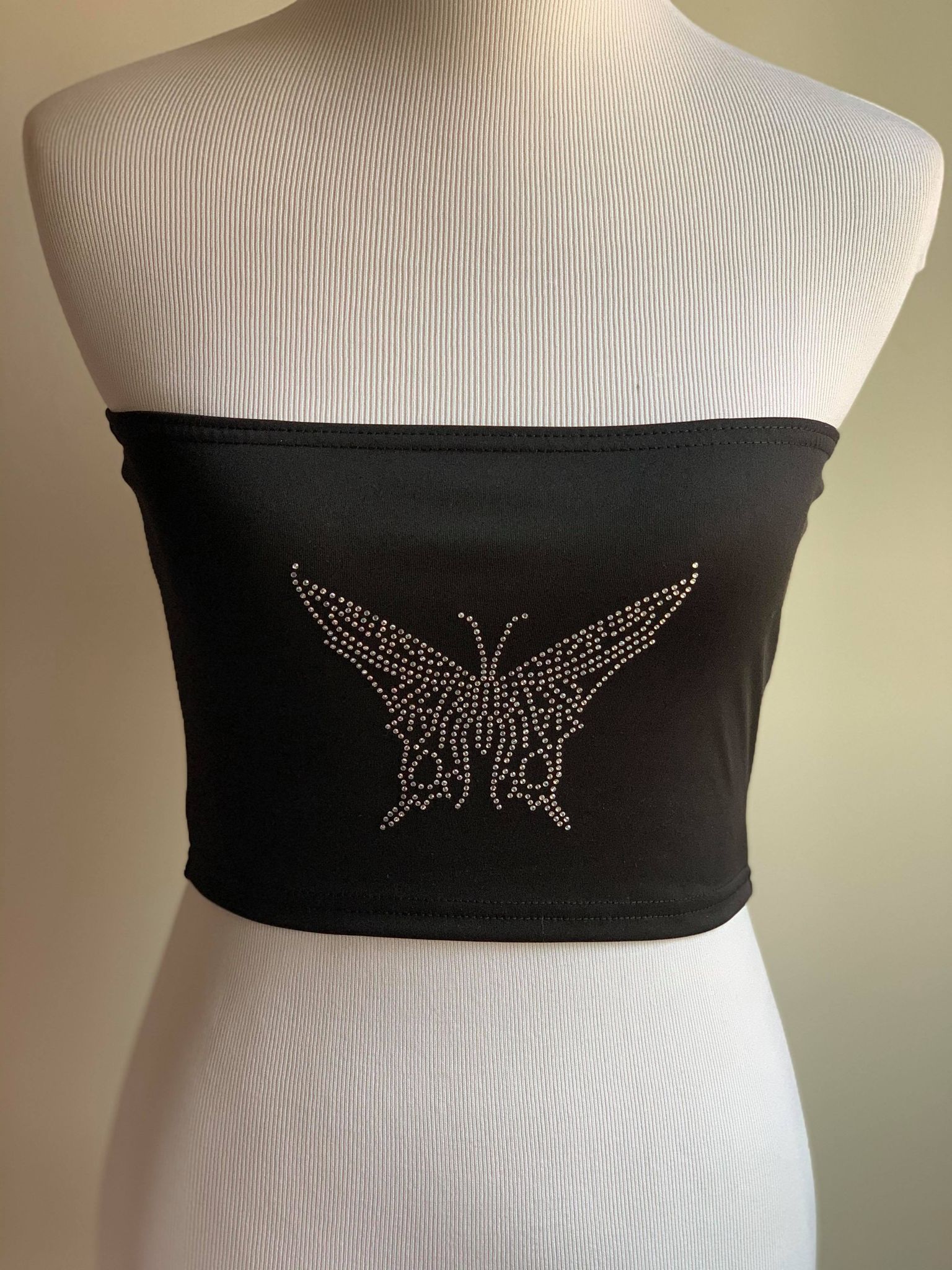 "Butterfly Effect" Tube Top - Black