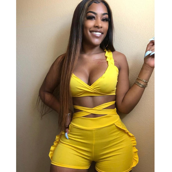 "Suns Out Buns Out" Two Piece Short Set