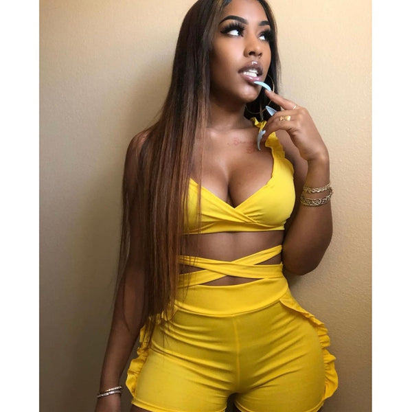 "Suns Out Buns Out" Two Piece Short Set