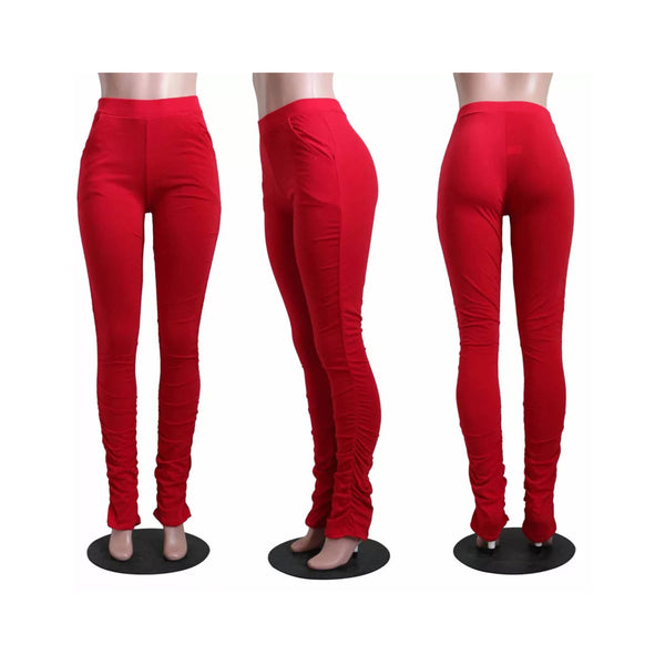 “Steadily Stackin” Pants - Red