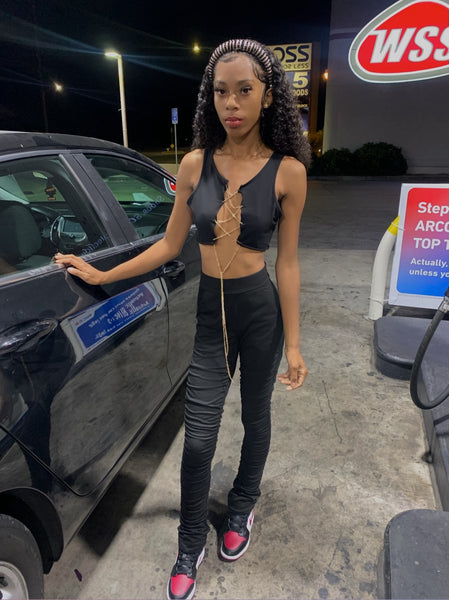 “Steadily Stackin” Pants - Gray