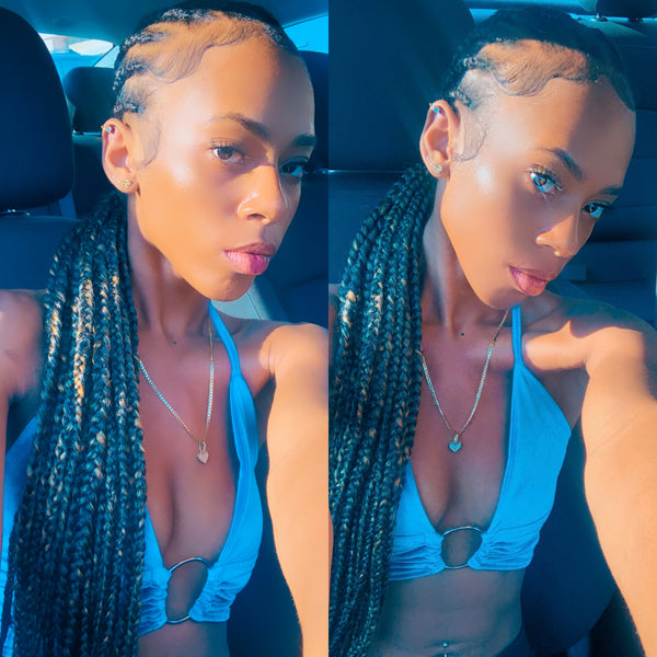 "Put A Ring On It" Crop Top - Blue