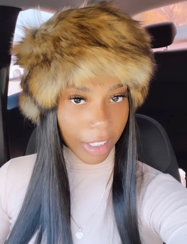 “Frost” Jumbo Faux Fur Headband