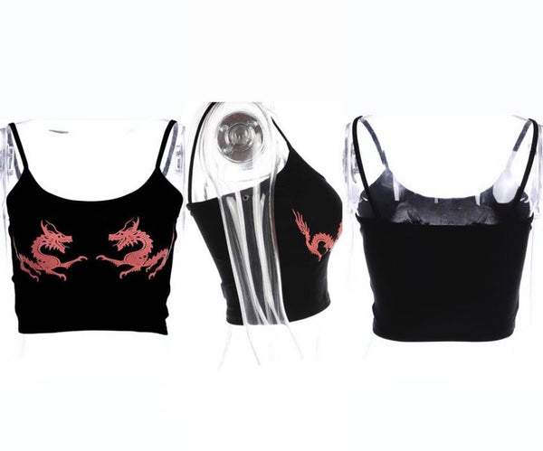 "Kung-Fu" Cropped Tank Top