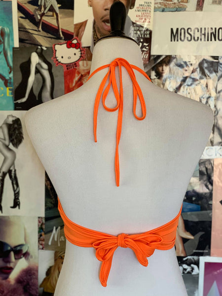"Put A Ring On It" Crop Top - Orange
